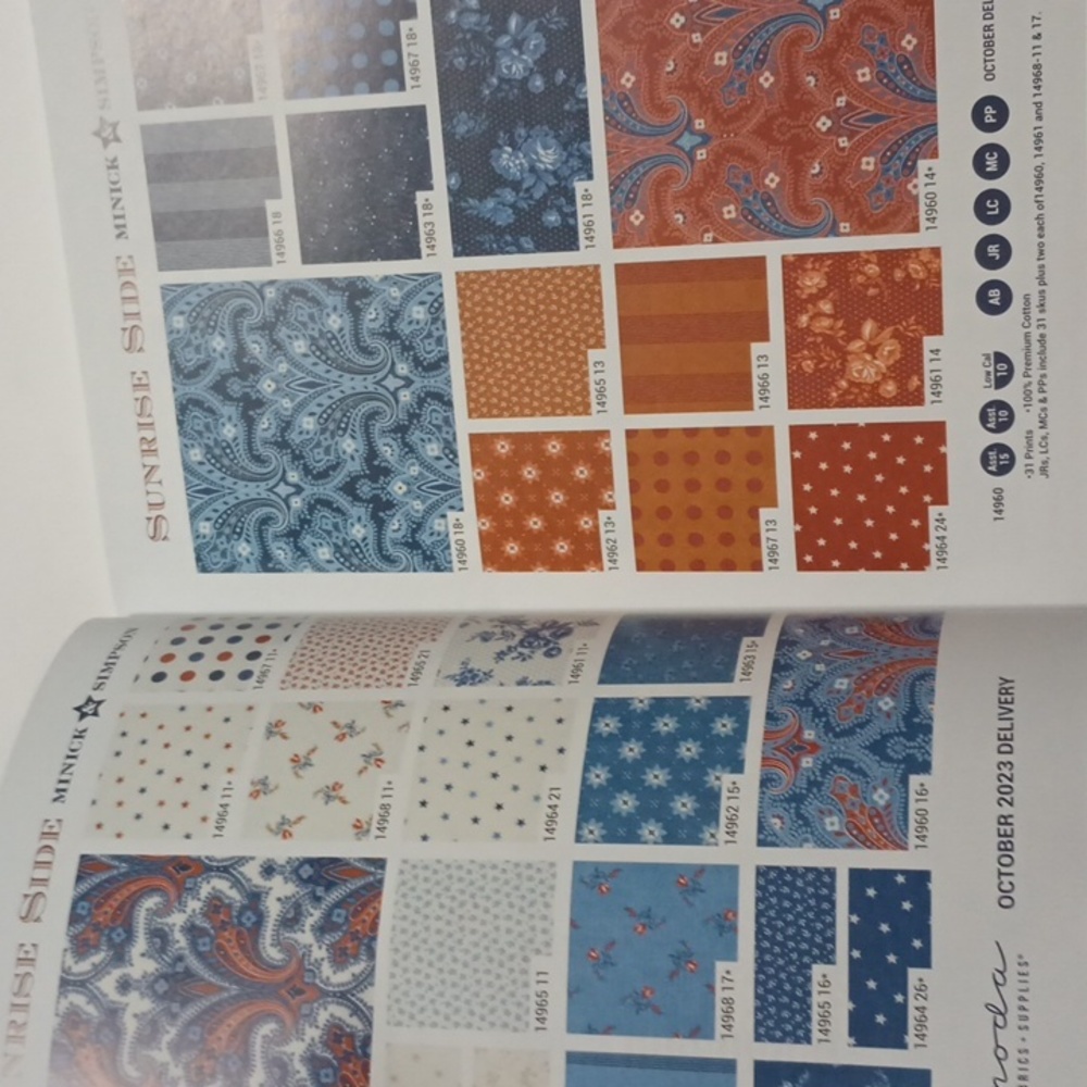 3/$15 Paper Crafting Moda Piece Fabric Catalog - Picture 5 of 16
